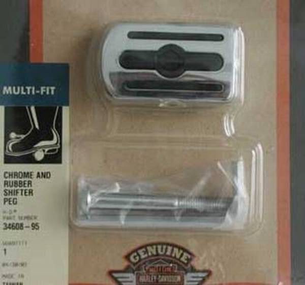 Harley Davidson Chrome And Rubber Schalthebel