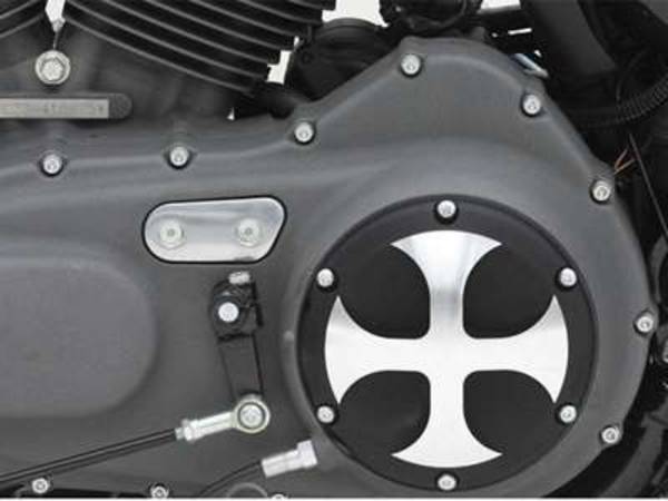 Cross Derby Deckel Schwarz Pulverbeschichtet F r XL Sportster
