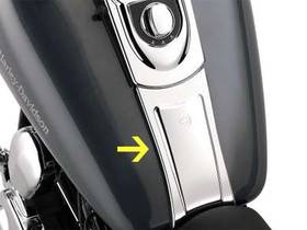 Harley-Davidson Chrom Tank-Konsolenverlängerung für Dyna Modelle