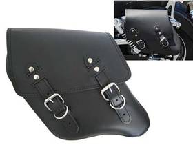 Solo Tasche aus Leder, Schwarz für DYNA Modelle ab Bj. 2006-heute - Made in USA